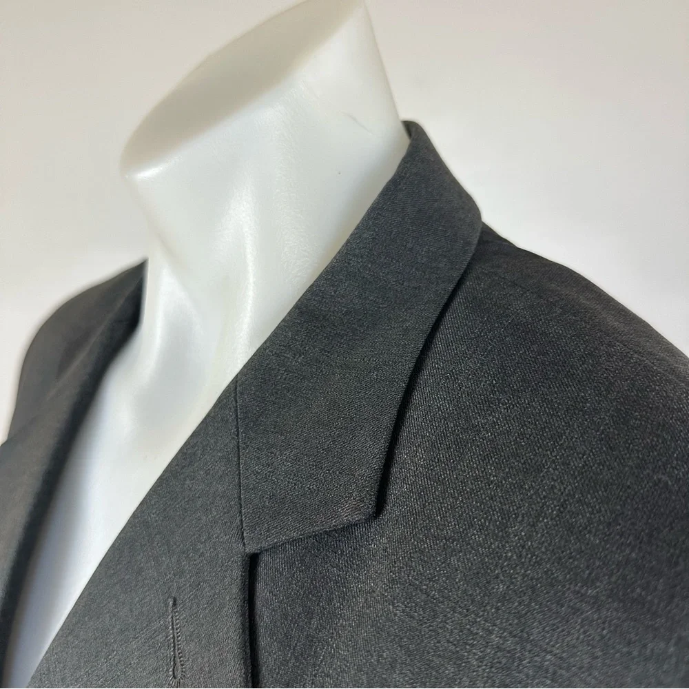Nicholas Superfine Virgin Wool Classic Gray Men's Blazer